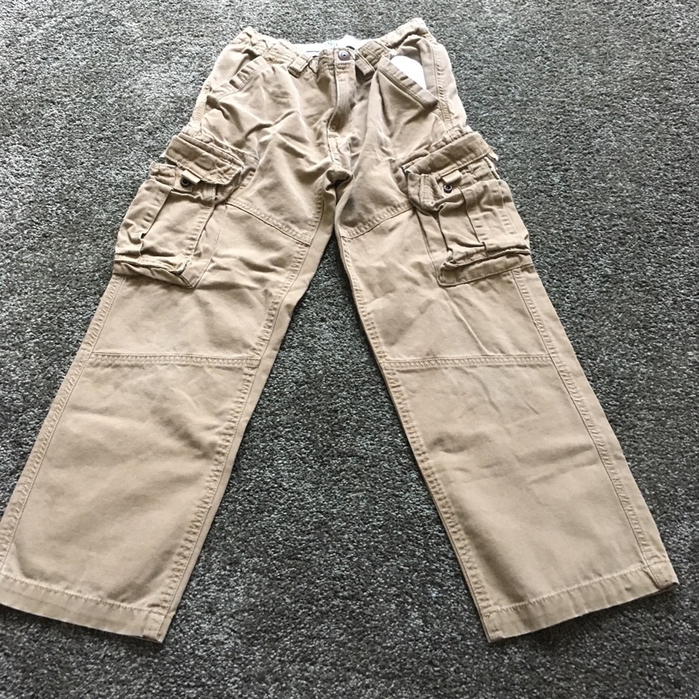 Childrens Place tan cargo pants boys 8